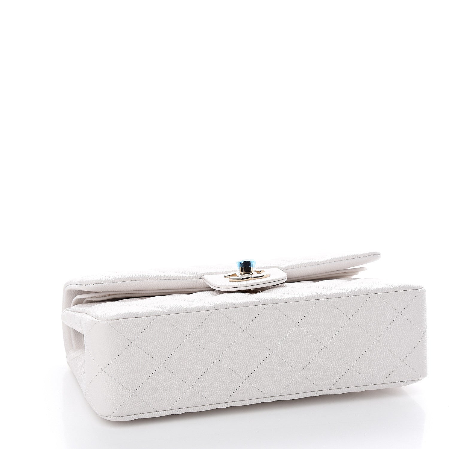Chanel Caviar Quilted Small Double Flap White 3 of 9