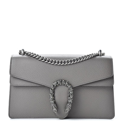 Gucci Pebbled Calfskin Small Dionysus Shoulder Bag Dusty Grey 1 of 12