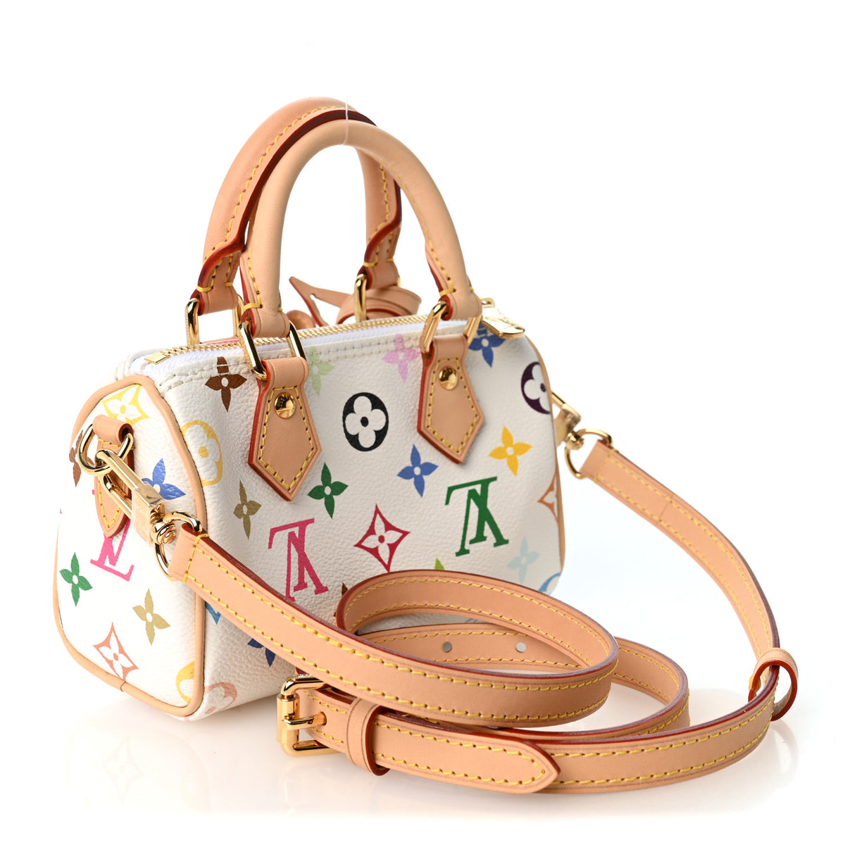 LV X TM Monogram Multicolor Nano Speedy White