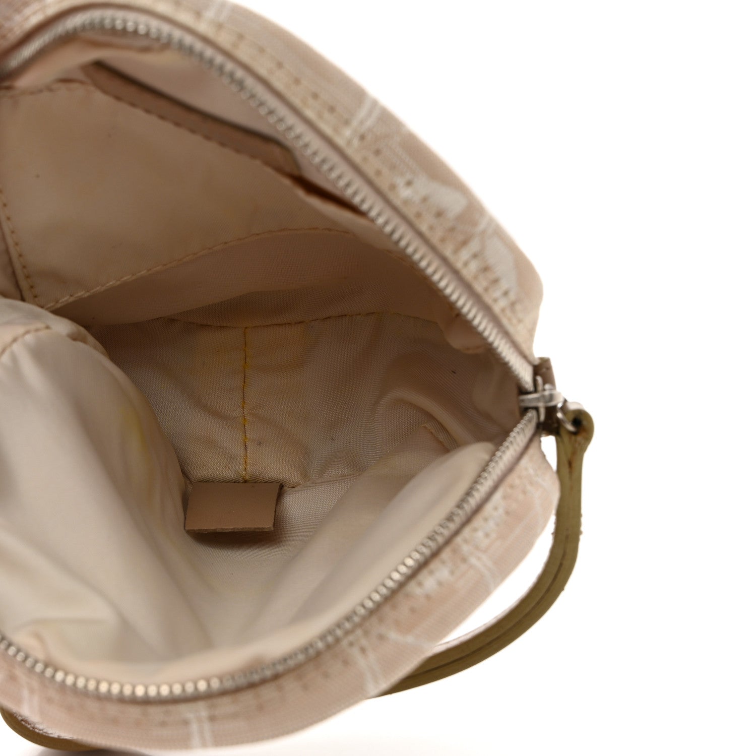 Chanel Nylon Travel Wristlet Beige 5 of 8