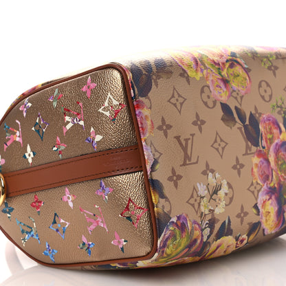 Louis Vuitton Metallic Monogram LV Garden Speedy Bandouliere 25 Gold 8 of 9
