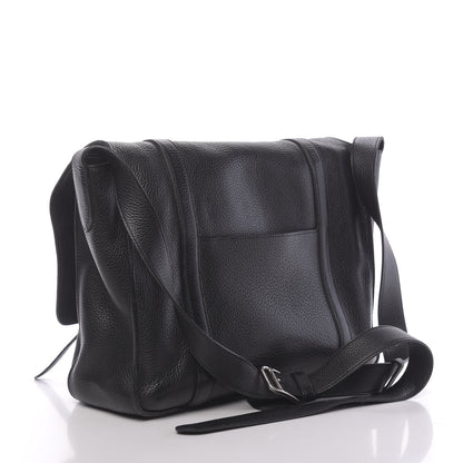 Hermes Taurillon Clemence Steve Messenger 37 Black 4 of 10