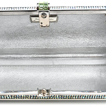 Judith Leiber Swarovski Crystal Scales Minaudiere Clutch Blue Multicolor 6 of 13