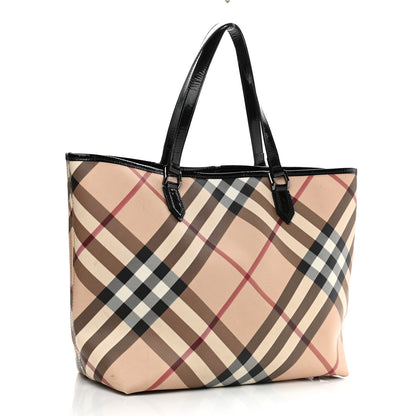 Burberry Nova Check Large Nickie Tote Black 4 of 17