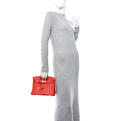 Hermes Swift Birkin 25 Rouge Tomate 3 of 13