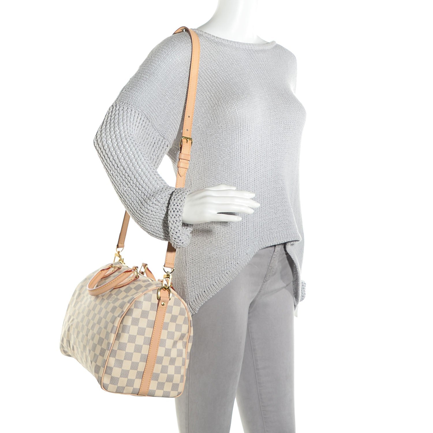 Louis Vuitton Damier Azur Speedy Bandouliere 30 2 of 8