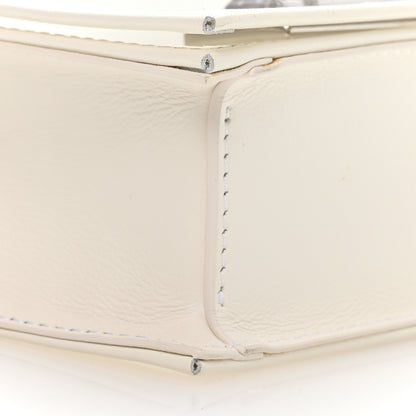Alexander McQueen Polyurethane Calfskin Transparent Jeweled Knuckle Satchel Clear White 8 of 9