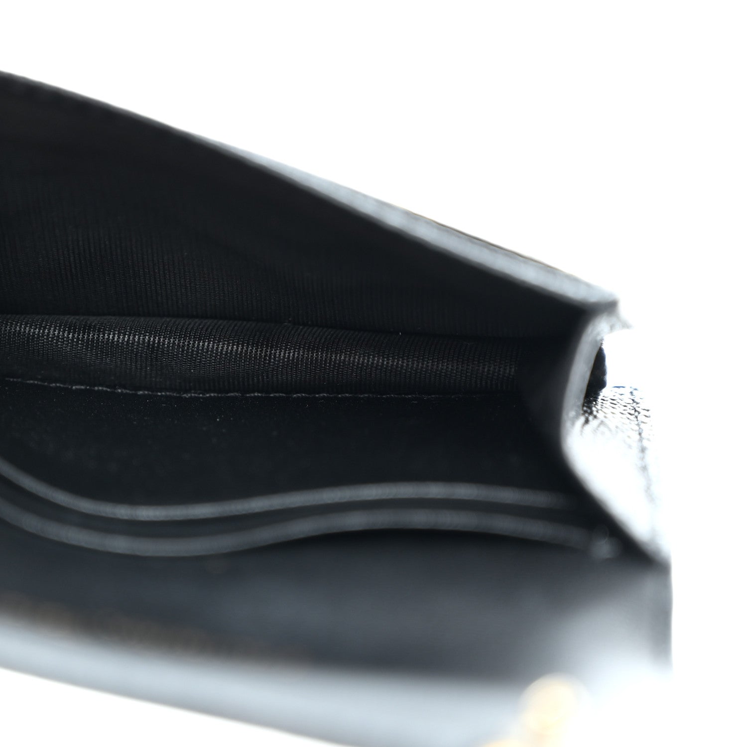 Christian Dior Grained Calfskin Saddle Card Holder Black 4 of 7