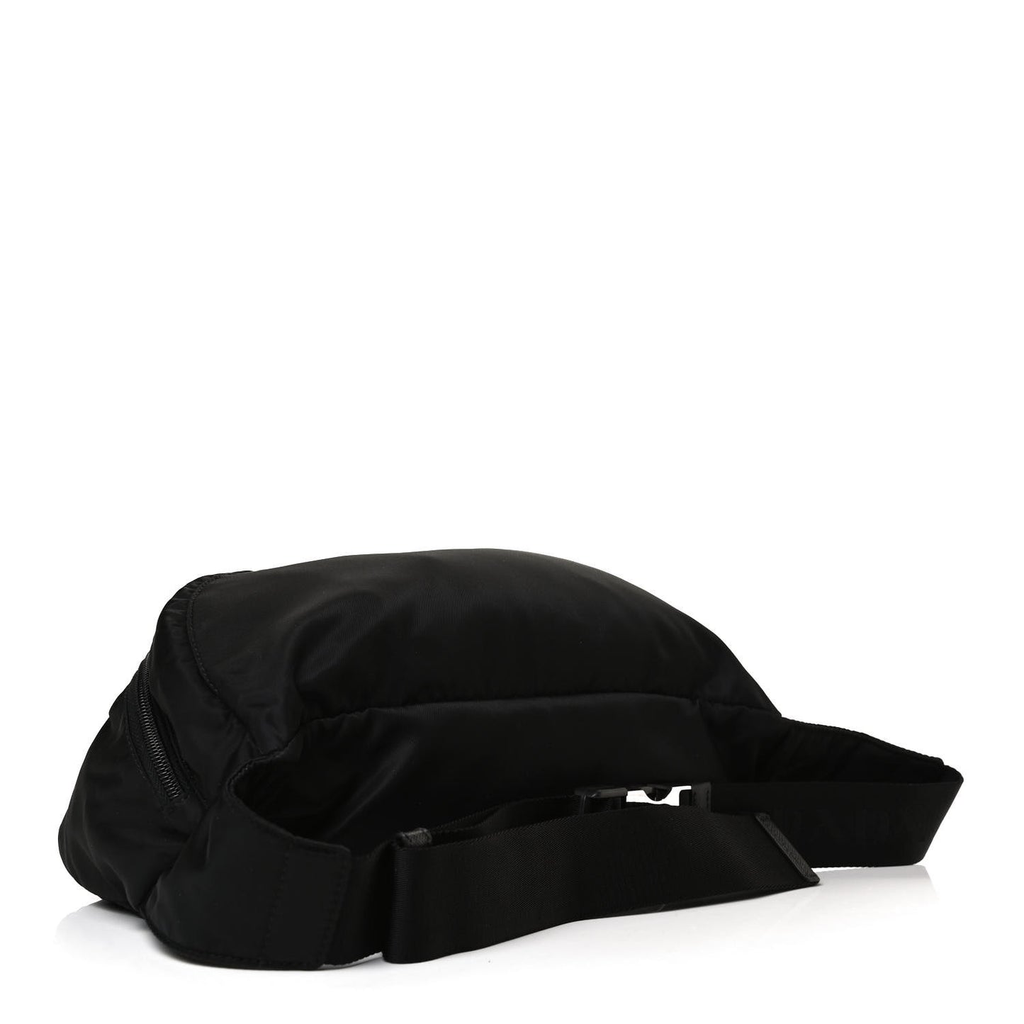 Re-Nylon Saffiano Convertible Belt Bag Black