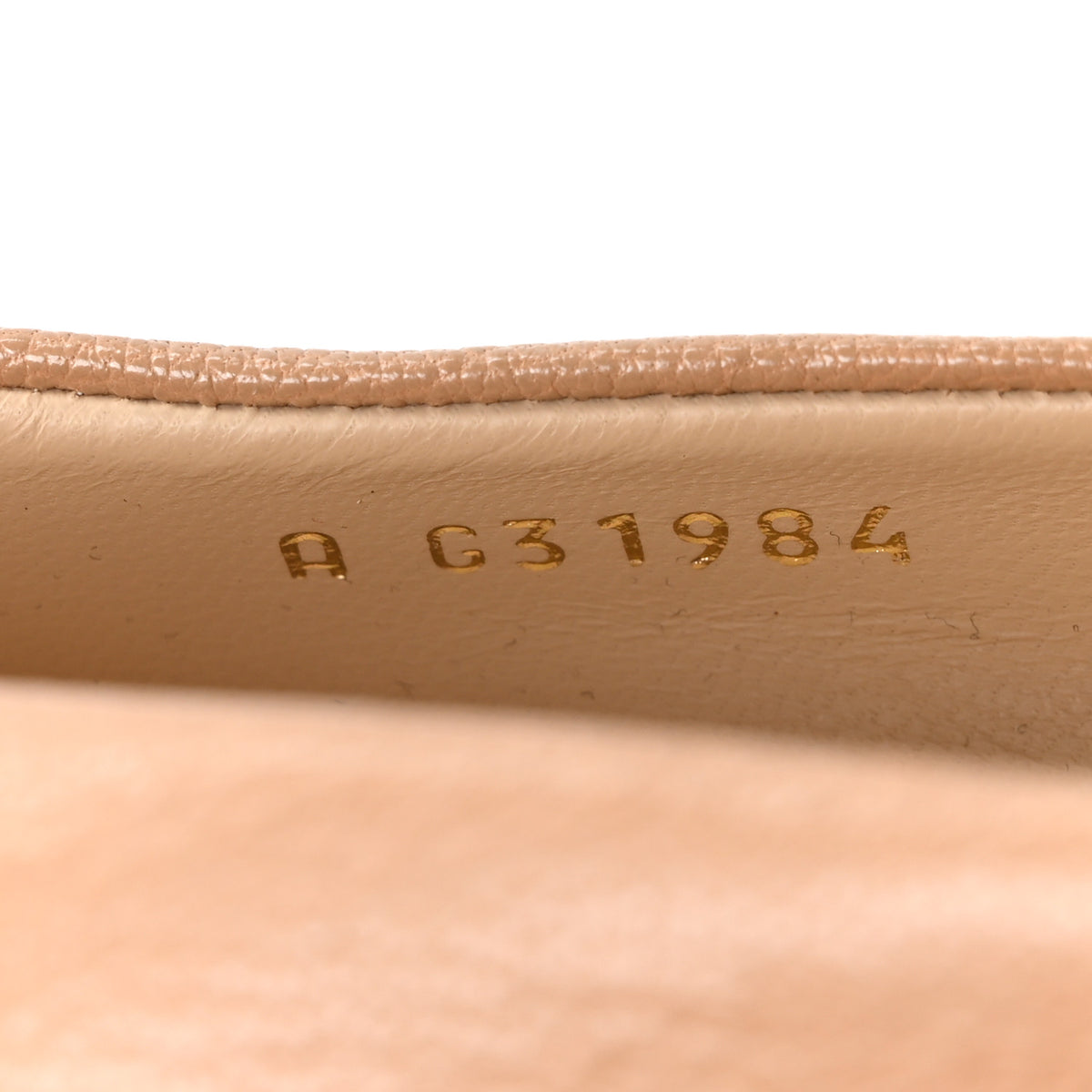 Grained Calfskin Cap Toe Pumps 38.5 Beige Black