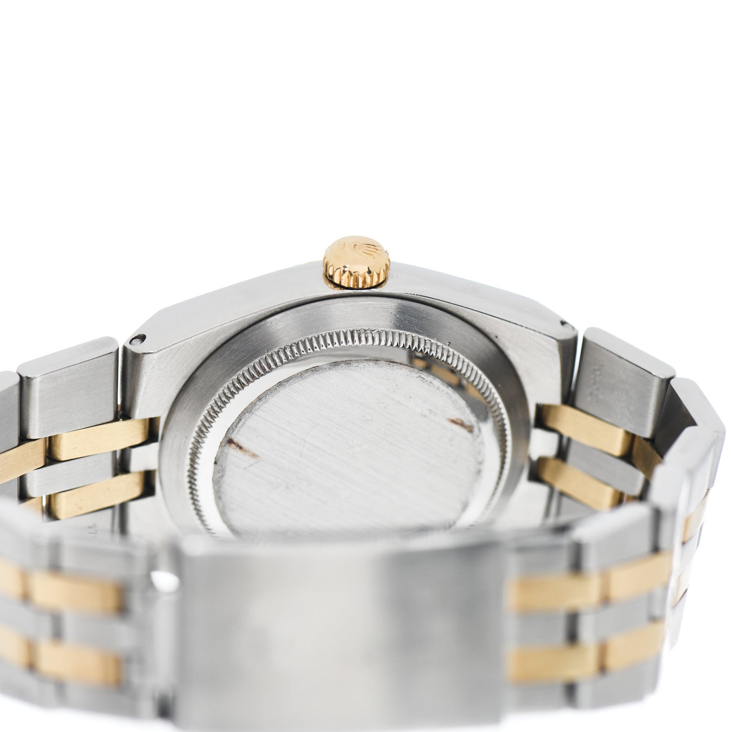 Rolex Stainless Steel 18K Yellow Gold 36mm OysterQuartz Datejust Watch White Roman 17013 4 of 4