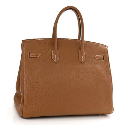 Hermes Togo Birkin 35 Gold 3 of 12
