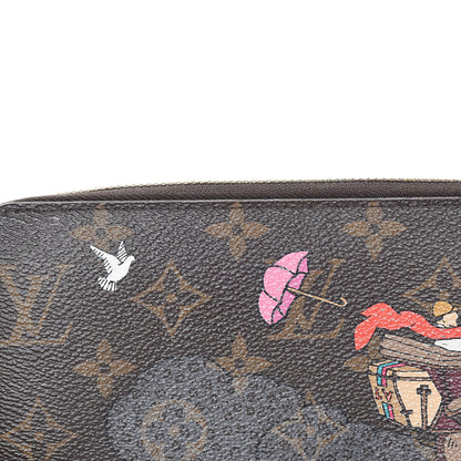 Louis Vuitton Monogram 2015 Christmas Animation Zippy Wallet Hibiscus 12 of 13