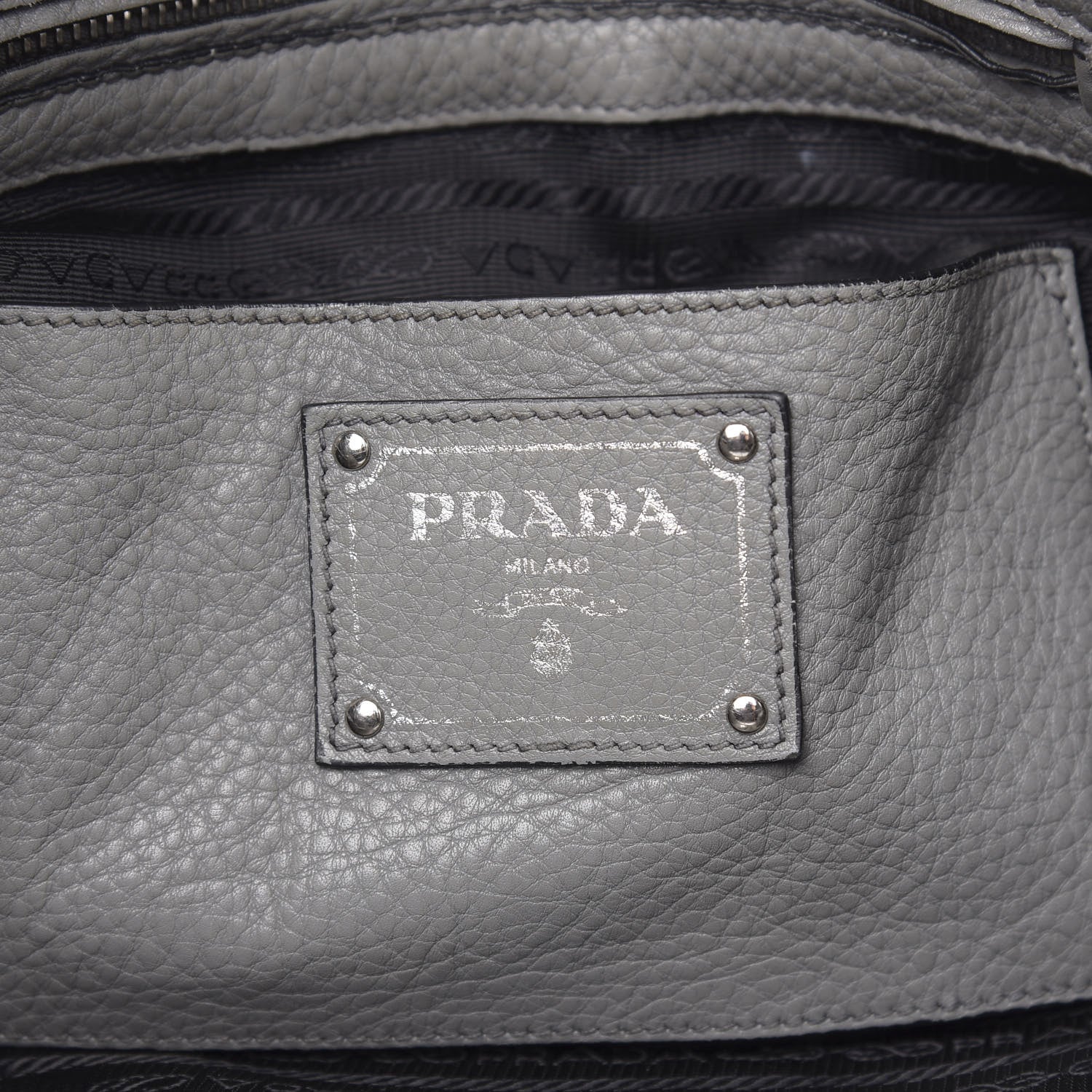 Prada Vitello Daino Side Pocket Tote Marmo 6 of 14