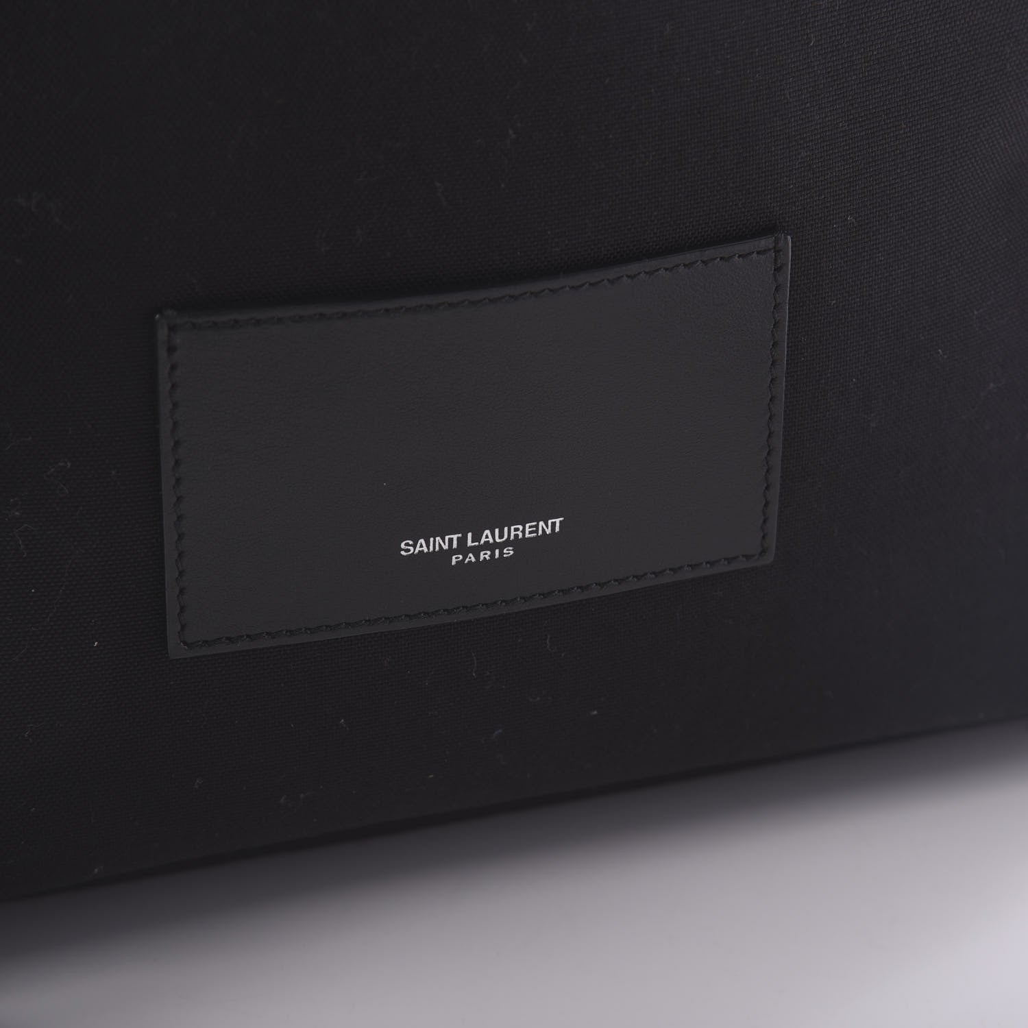 Saint Laurent Canvas Calfskin Camouflage Race Rivington Backpack Kaki Black 10 of 10
