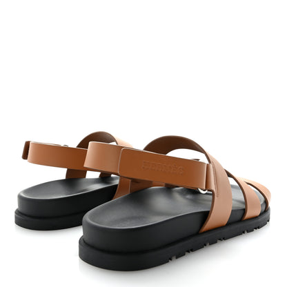 Hermes Calfskin Womens Genius Sandals 37 Naturel 5 of 10