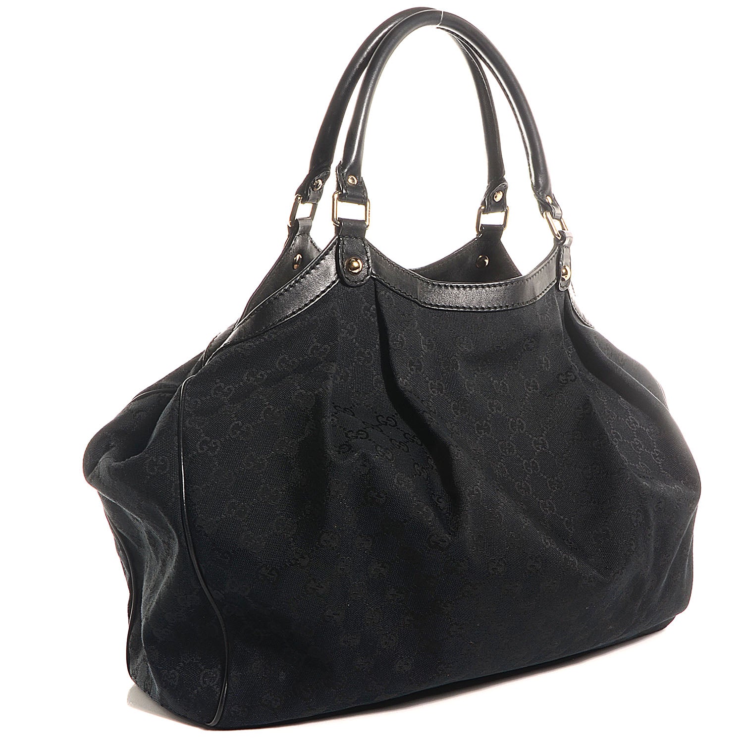 Gucci Monogram Large Sukey Tote Black 3 of 7