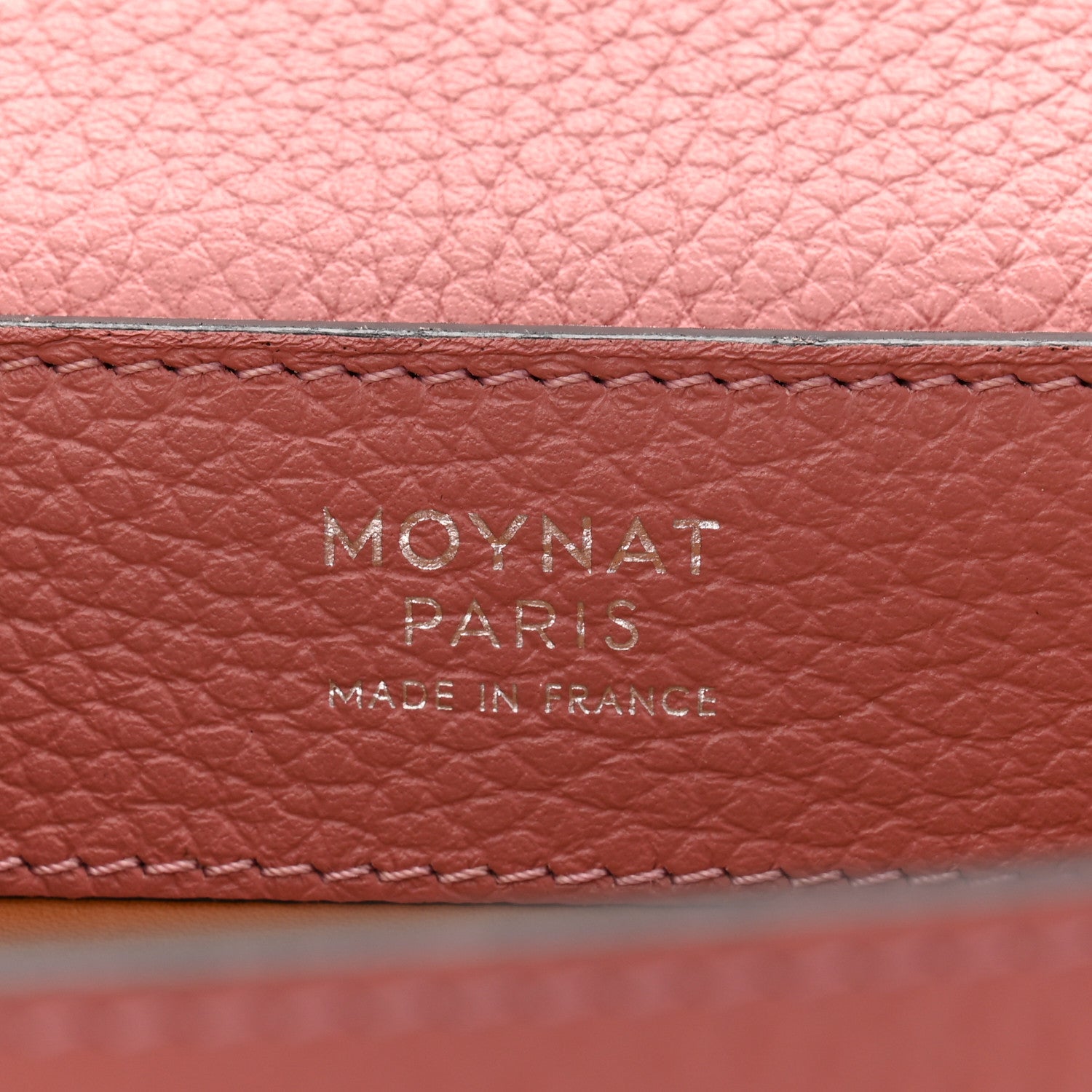 Moynat Carat Calfskin Rejane PM Rose Ocean 6 of 11