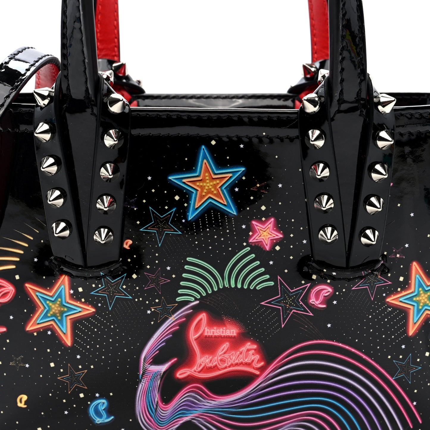Patent Calfskin Mini Starlight Cabata Tote Multicolor