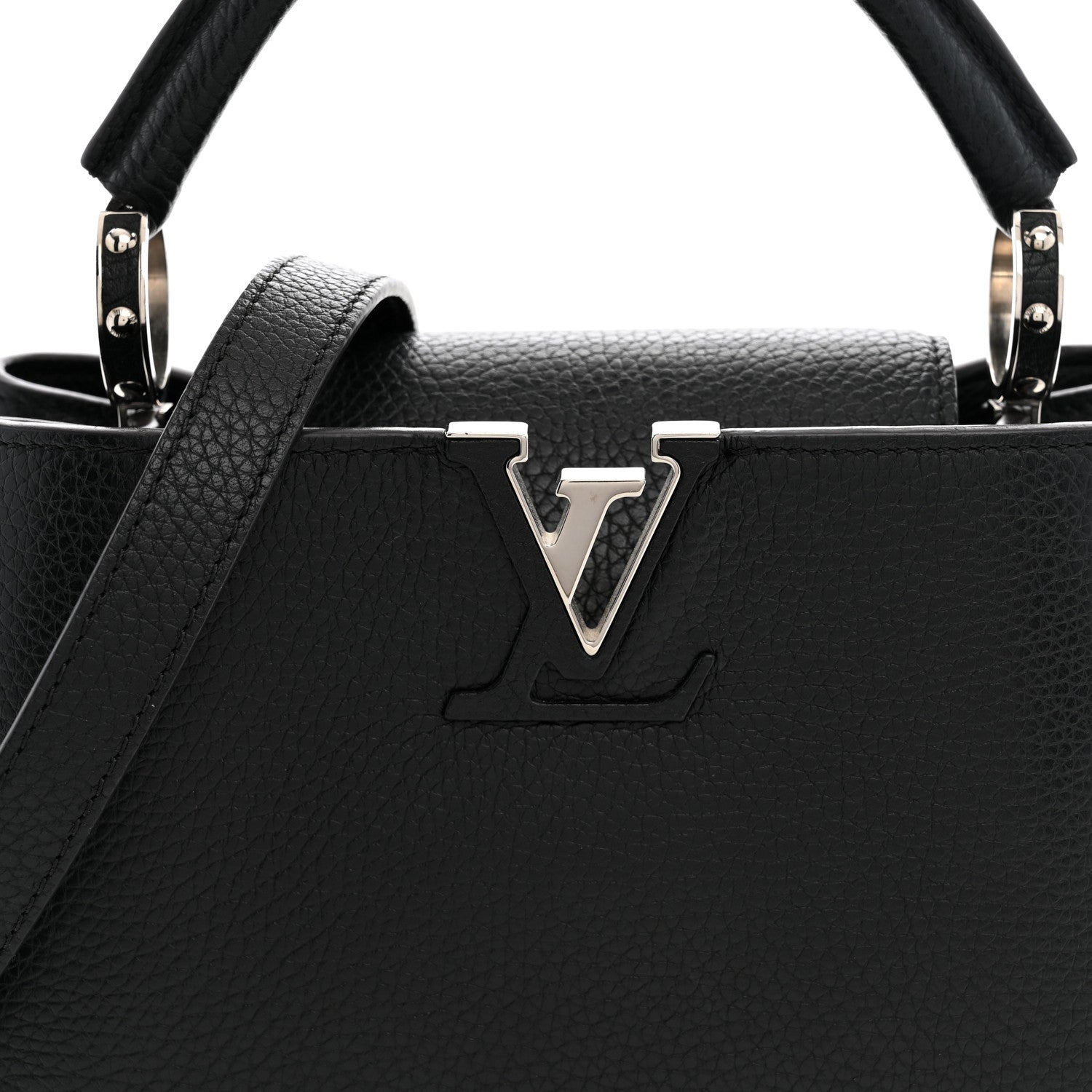 Louis Vuitton Taurillon Capucines BB Black 7 of 10