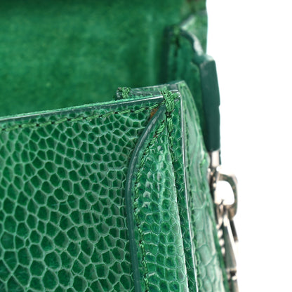 Alexander McQueen Calfskin Crocodile Embossed Mini Heroine Bag Green 15 of 17