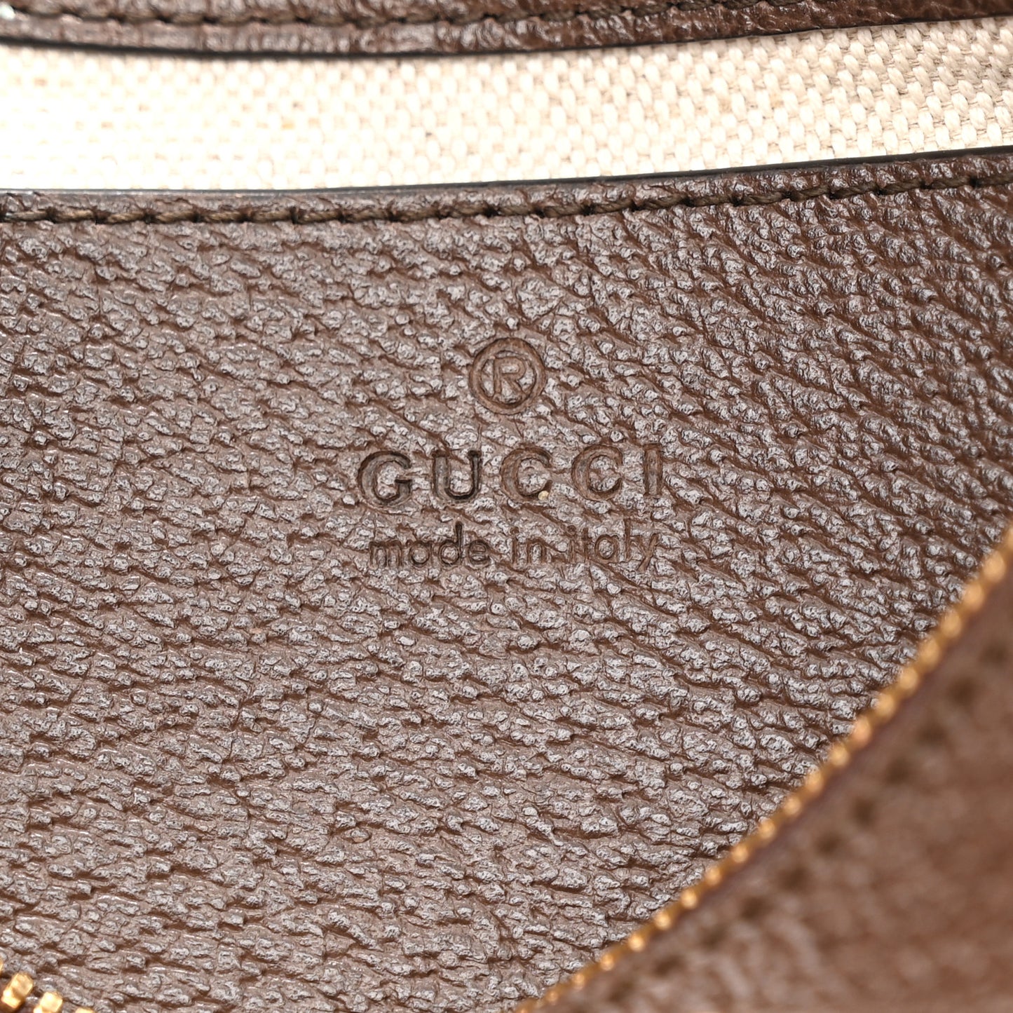 GG Supreme Monogram Textured Dollar Calfskin Web Small Ophidia GG Handbag Beige Ebony New Acero