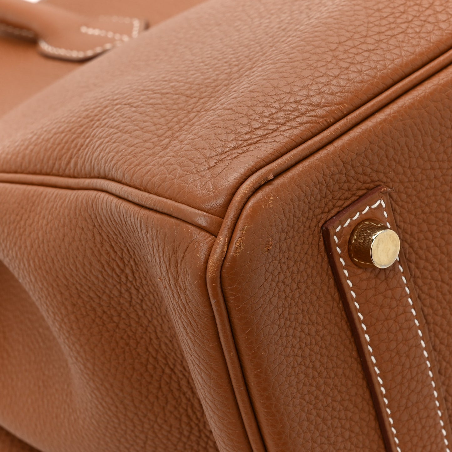 Togo Verso Birkin 35 Gold Geranium