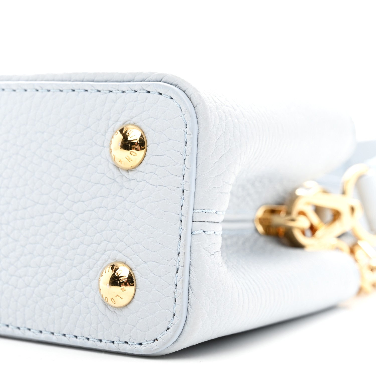 Louis Vuitton LV X TM Taurillon Capucines East West Mini Olympe Blue 9 of 9