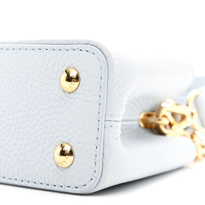 Louis Vuitton LV X TM Taurillon Capucines East West Mini Olympe Blue 9 of 9