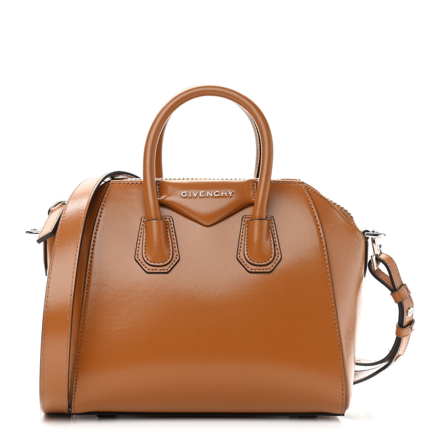Givenchy Shiny Lord Calfskin Mini Antigona Camel 1 of 11