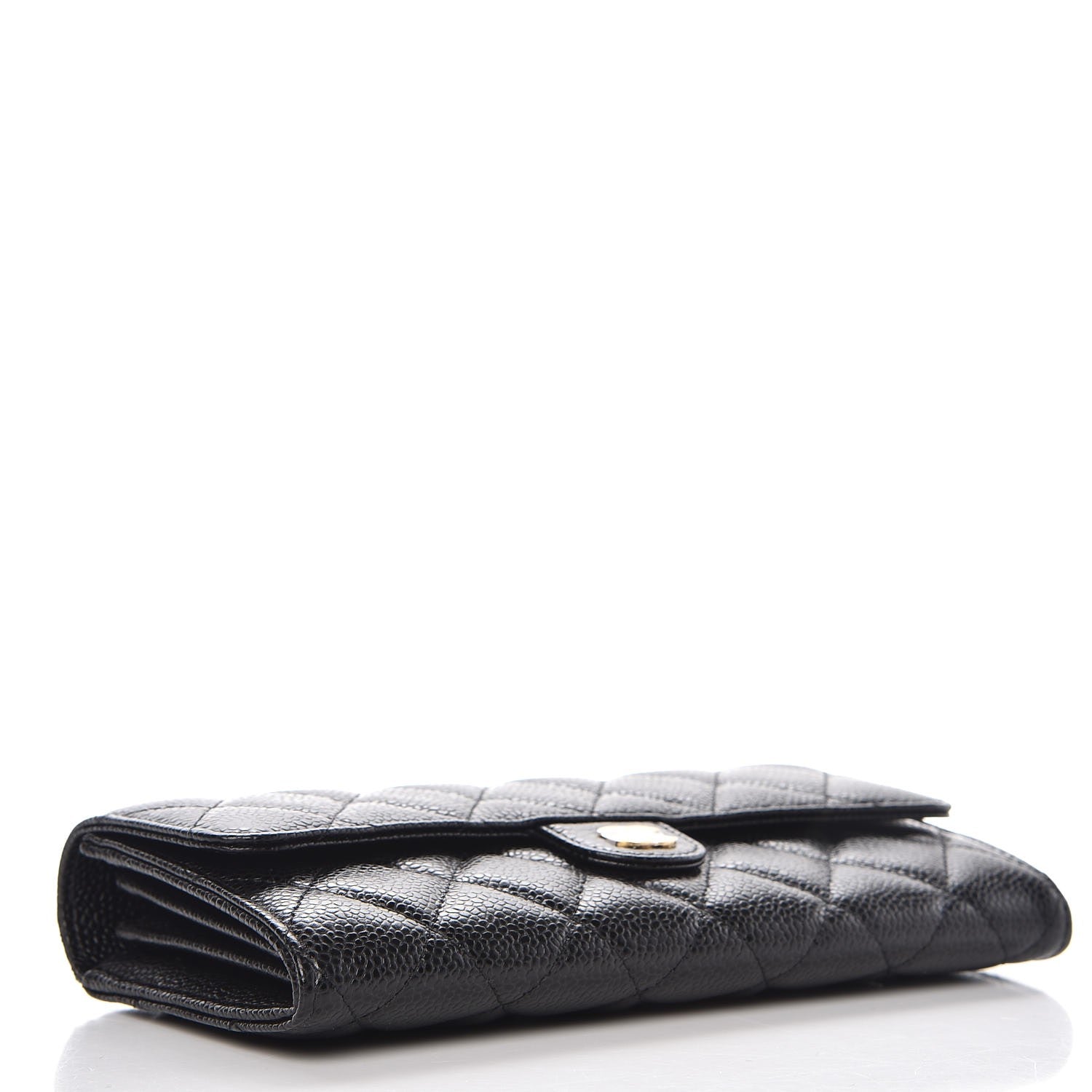 Chanel Caviar Quilted Large Flap Wallet Black 4 of 8