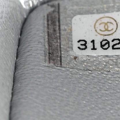 Chanel Metallic Lambskin Quilted Mini Rectangular Flap Silver 7 of 9