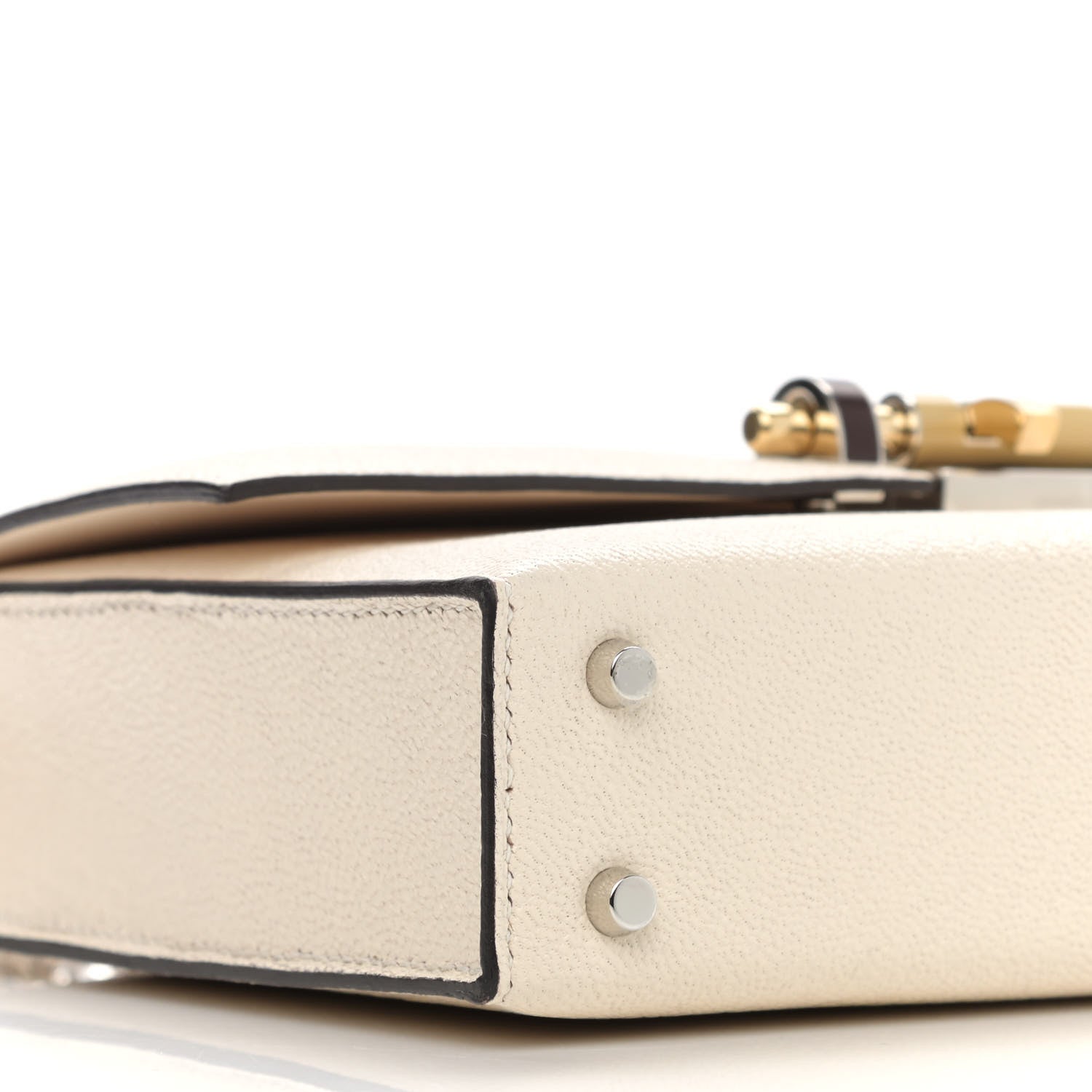 Hermes Chevre Mysore Mini Verrou Chaine Bag Nata 9 of 11