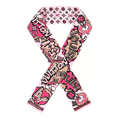 Louis Vuitton Silk Monogram Street Bandeau Rose 1 of 4