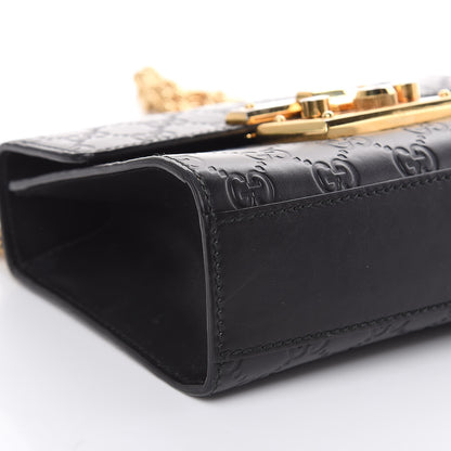 Gucci Guccissima Small Padlock Shoulder Bag Black 8 of 16