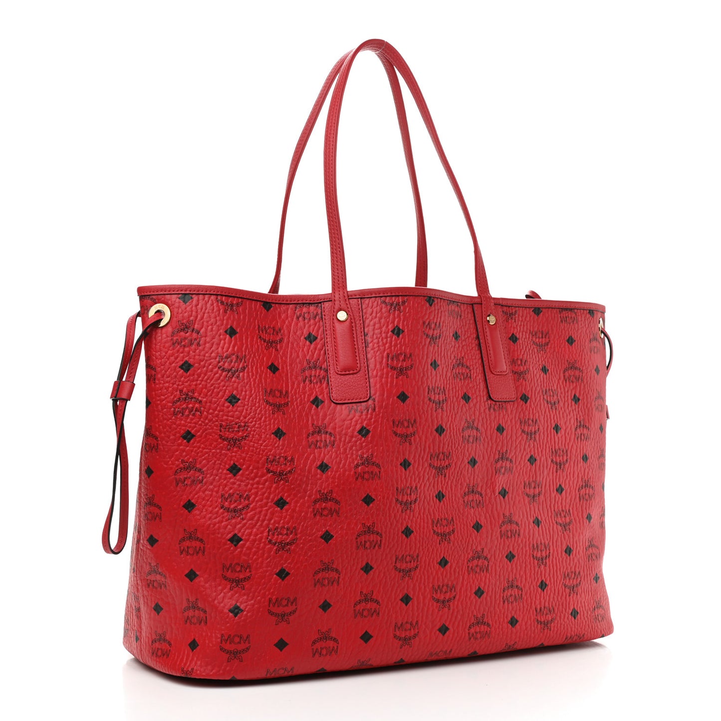 Visetos Large Liz Reversible Shopper Tote Ruby Red