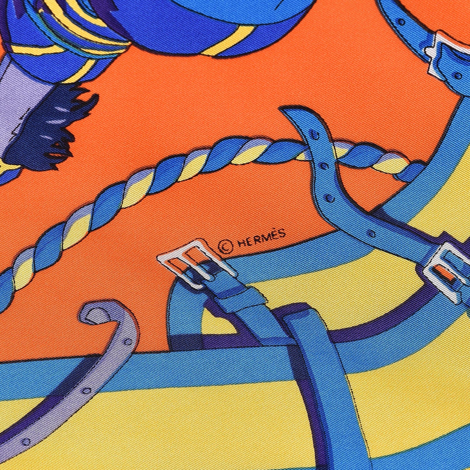 Hermes Silk Ronds De Marche Scarf 90 4 of 10