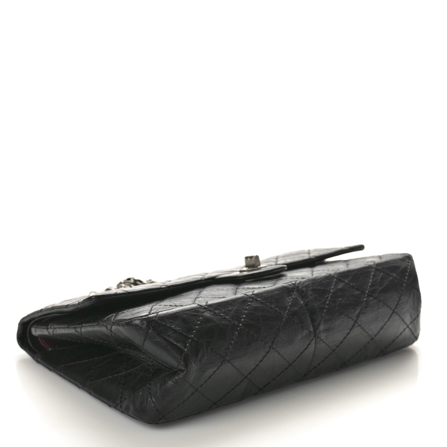 Aged Calfskin Quilted 2.55 Reissue 226 Flap Black