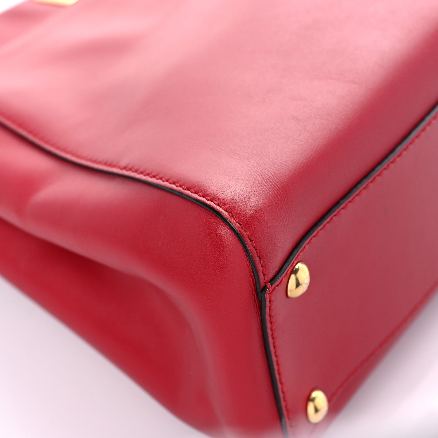 Fendi Vitello Morgan Fabric Jacquard Pequin Medium Peekaboo Iconic Satchel Mattone Tobacco Black 9 of 25