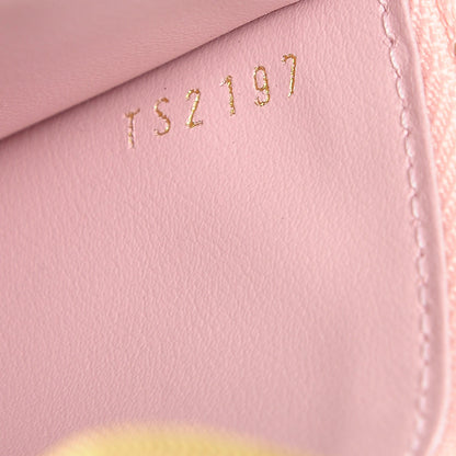 Louis Vuitton Calfskin Jeanne Wallet Zippered Insert Rose Ballerine 6 of 7