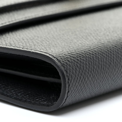 Hermes Epsom Kelly Longue Wallet Black 8 of 11