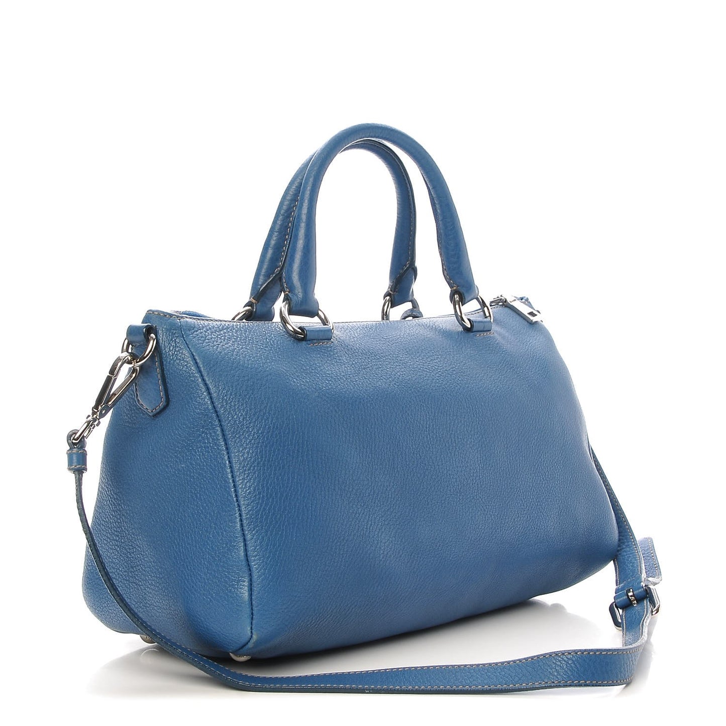 Vitello Daino Boston Bag Marine