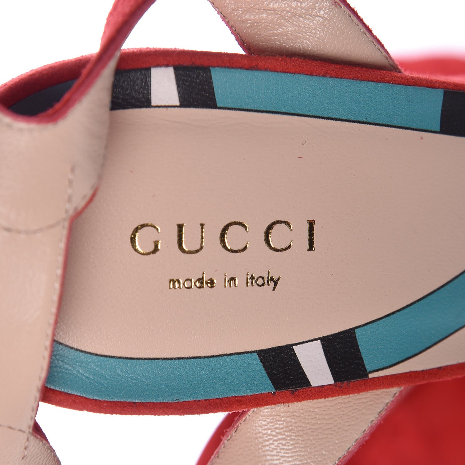 Gucci Suede Sally Platforms 41.5 Hibiscus Red 6 of 7