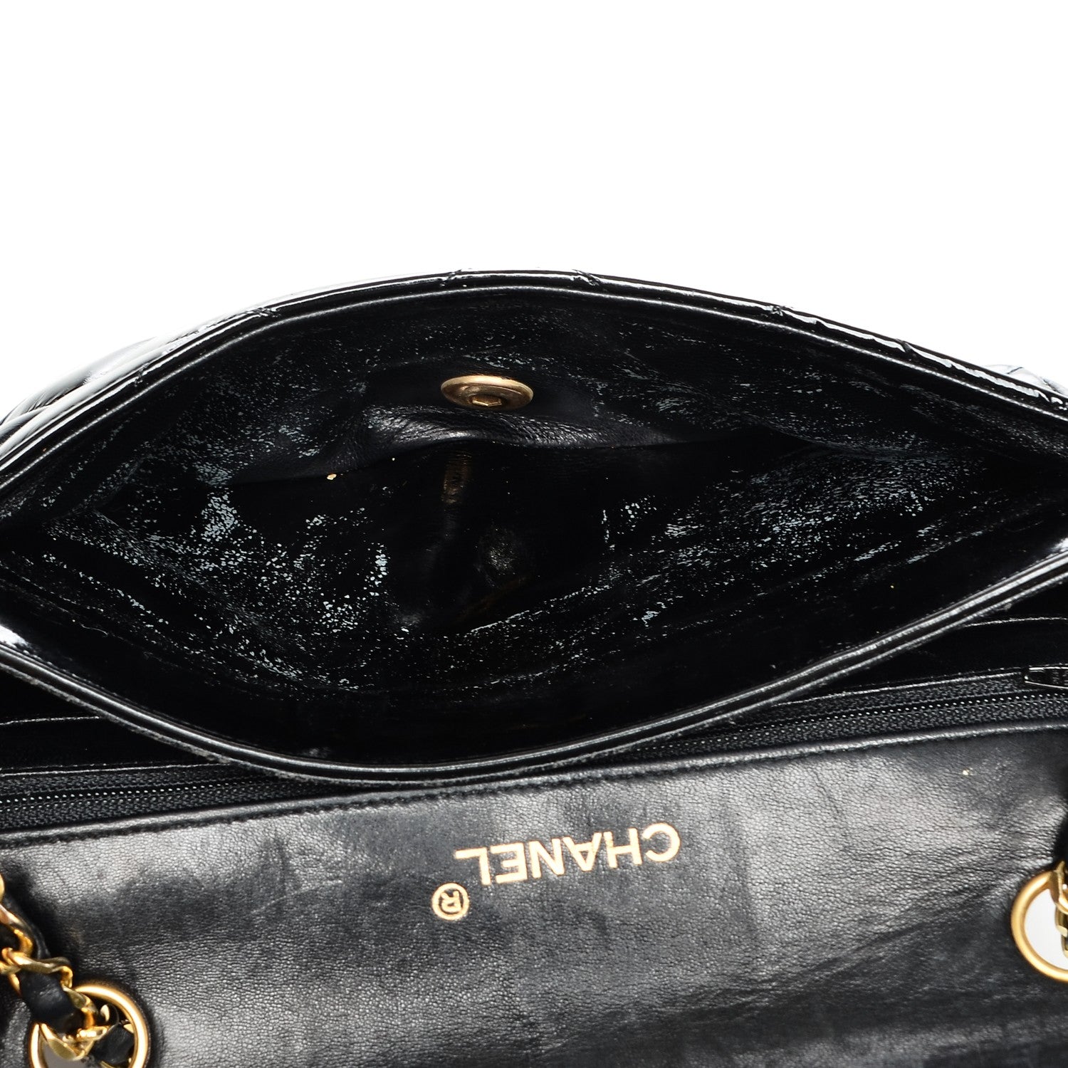 Chanel Patent Quilted Small Single Flap Black 8 of 9