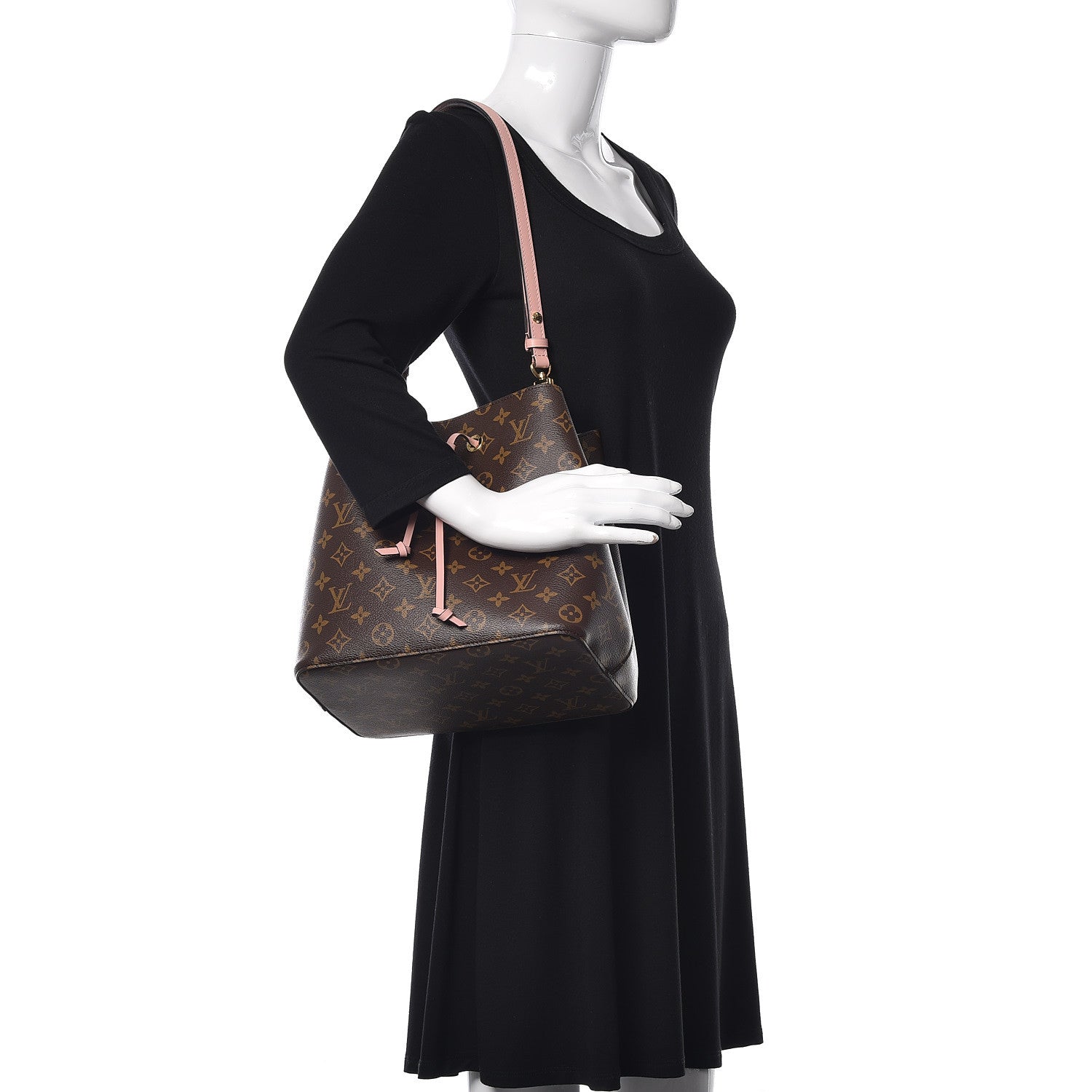 Louis Vuitton Monogram Neonoe MM Rose Poudre 2 of 9