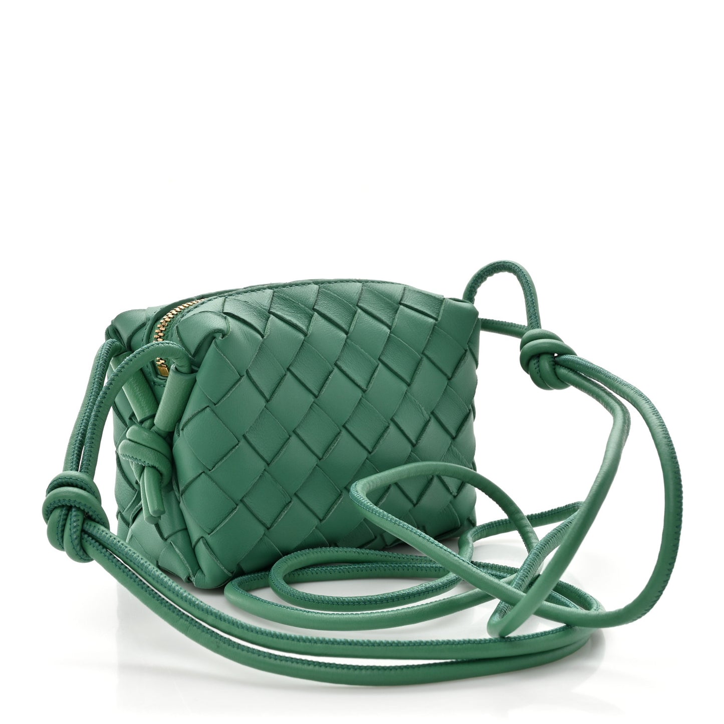 Nappa Intrecciato Candy Loop Camera Bag Mermaid