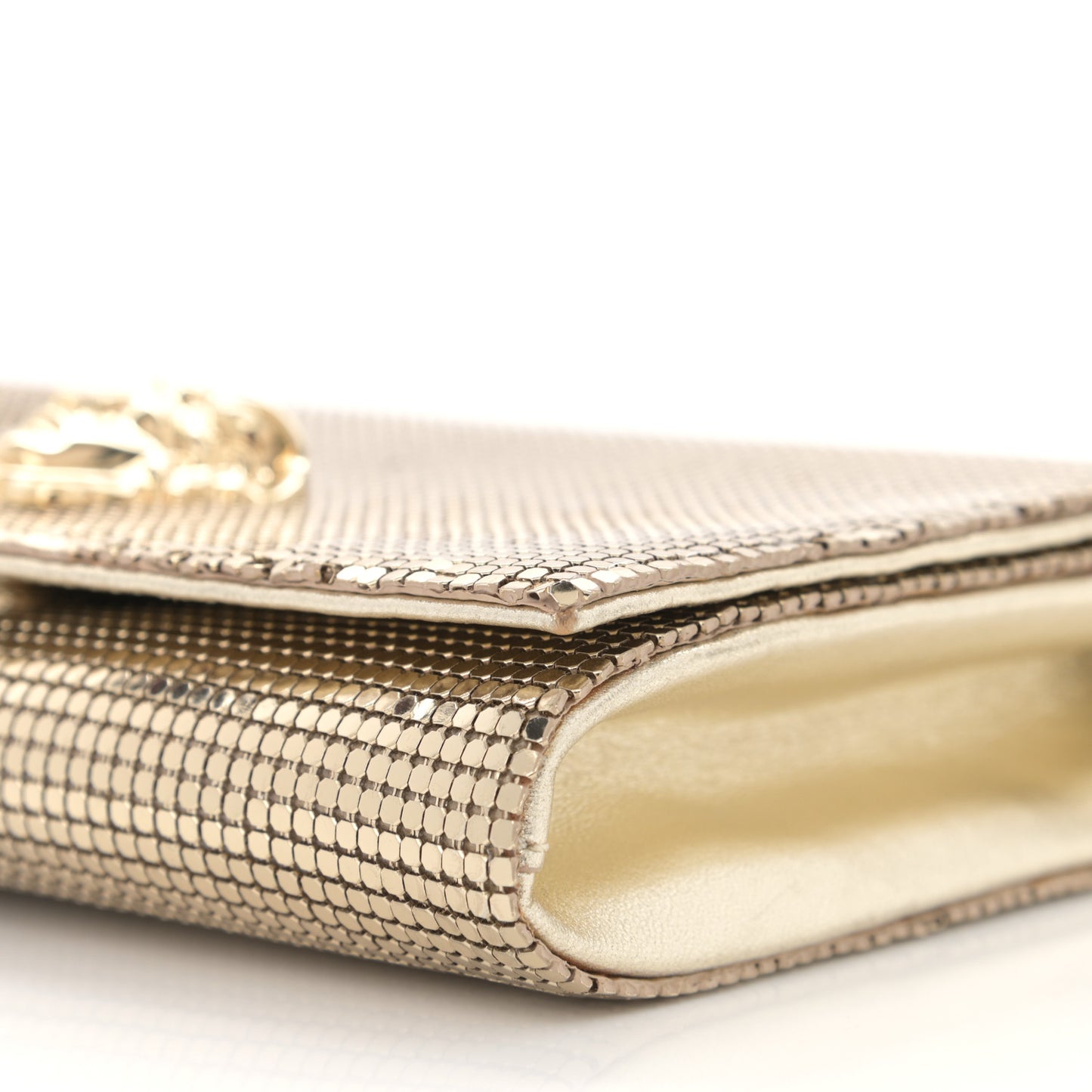 Chainmail Palazzo Evening Bag Gold