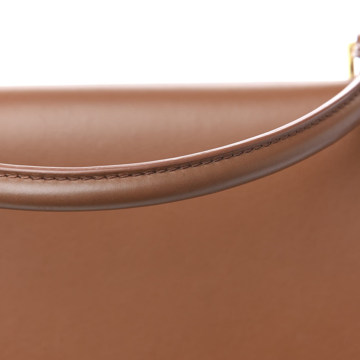 Celine Natural Calfskin Suede Medium Bi-Color Trapeze Tan 18 of 18