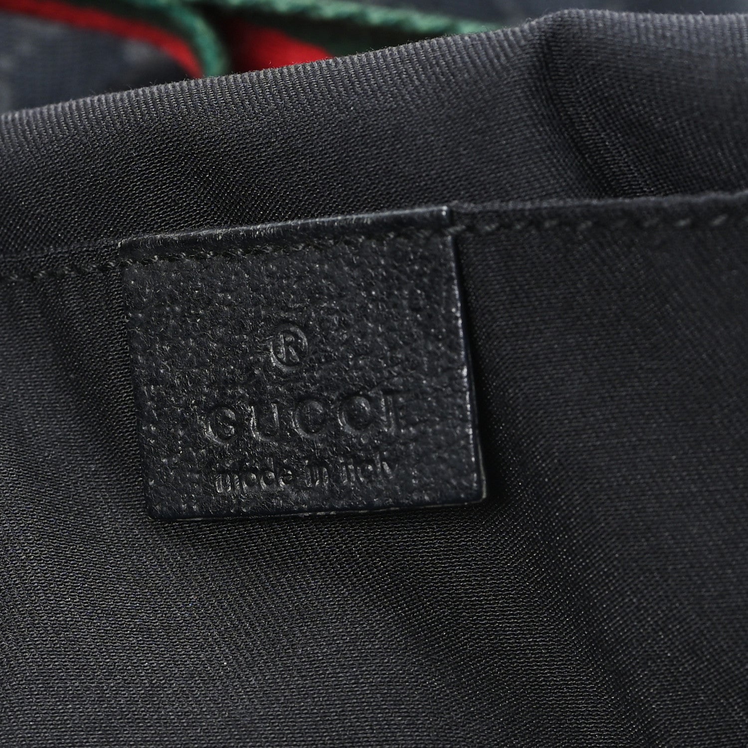Gucci GG Monogram Medium Web Handle Vertical Tote Black 6 of 10