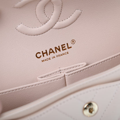 Chanel Caviar Chevron Quilted Small Double Flap Beige 8 of 10